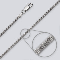 Sterling Silver Rope Chain 2.2mm