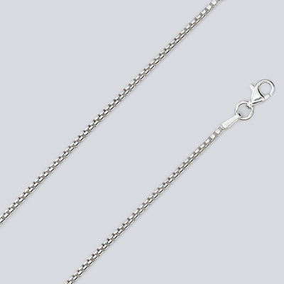 Sterling Silver Round Box Chain 1.7mm